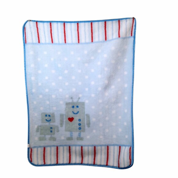 2014 Baby Vision Luvable Friends High Pile Robot Plush Security Blanket 29"X37" - Picture 3 of 4